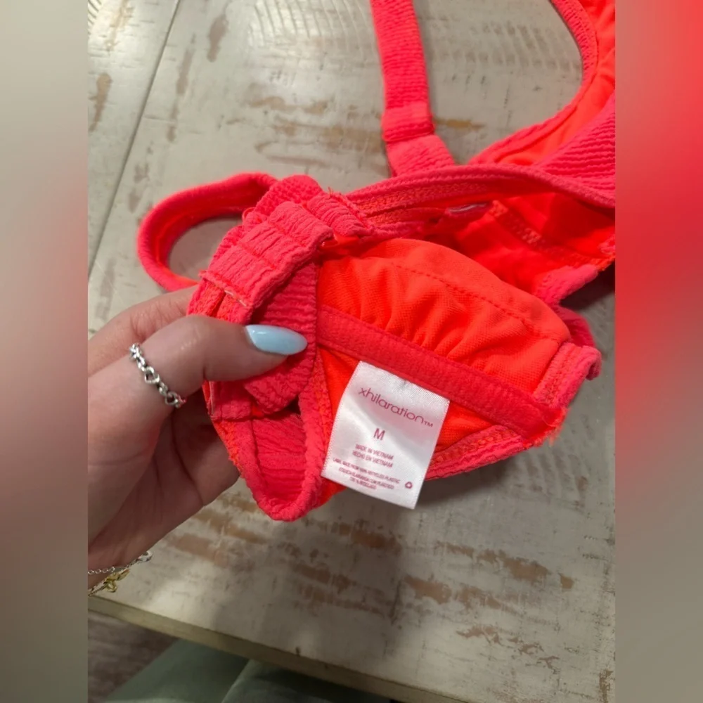 Xhilaration Zipper Bathing Suit Top